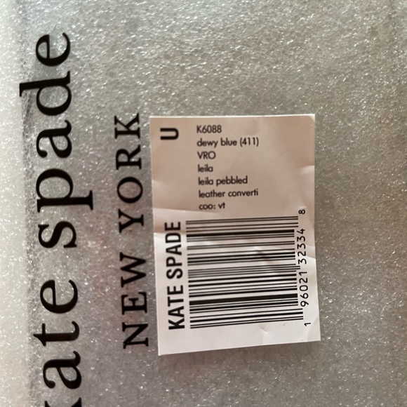 Kate Spade Crossbody Leila Pebbled Leather Baby Blue (Dewy) Handbag NWT - Picture 7 of 9